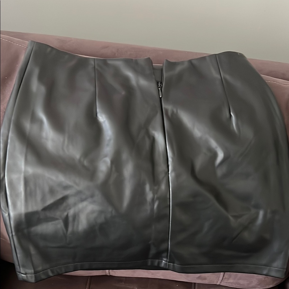 Black Leather Skirt
